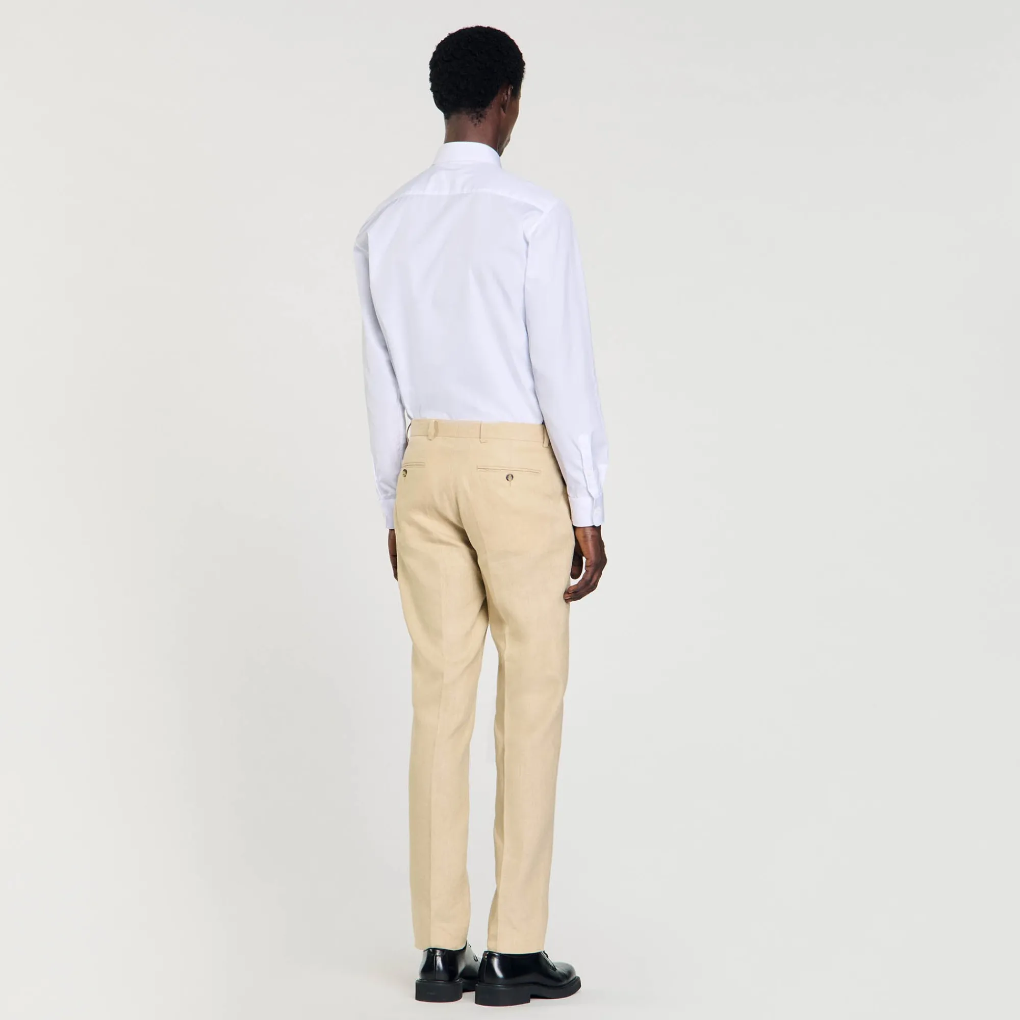 Pantalons & Shorts|Costumes & Smokings*SANDRO Pantalon En Lin Beige