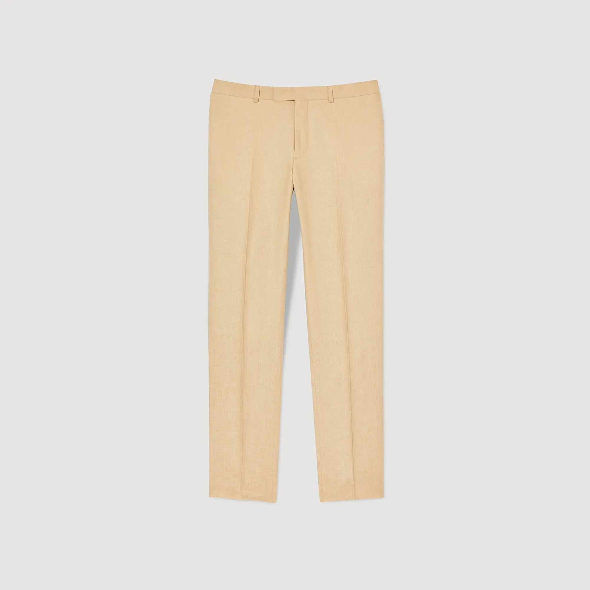 Pantalons & Shorts|Costumes & Smokings*SANDRO Pantalon En Lin Beige