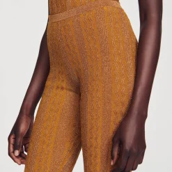 Ensembles|Pantalons & Jeans*SANDRO Pantalon En Maille Métallisée Ambre
