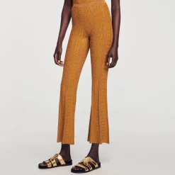 Ensembles|Pantalons & Jeans*SANDRO Pantalon En Maille Métallisée Ambre