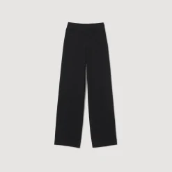 Pantalons & Jeans*SANDRO Pantalon En Tweed Noir