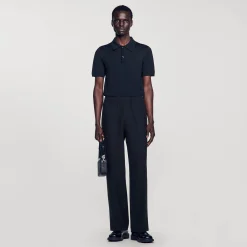 Pantalons & Shorts*SANDRO Pantalon Large Noir