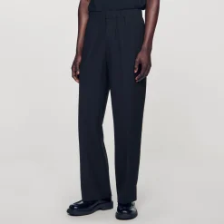 Pantalons & Shorts*SANDRO Pantalon Large Noir