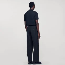 Pantalons & Shorts*SANDRO Pantalon Large Noir