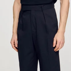 Pantalons & Shorts*SANDRO Pantalon Large Noir