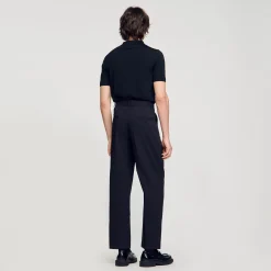 Pantalons & Shorts*SANDRO Pantalon Large Noir