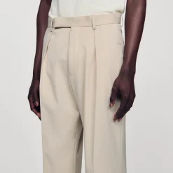 Pantalons & Shorts*SANDRO Pantalon Large Beige