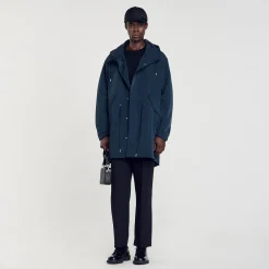 Manteaux & Blousons*SANDRO Parka Longue Marine