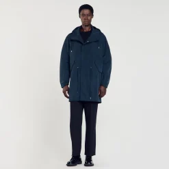 Manteaux & Blousons*SANDRO Parka Longue Marine
