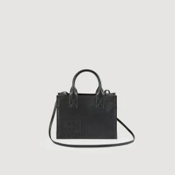 Sacs Cabas|Sacs Porté Épaule*SANDRO Petit Cabas Kasbah Tannerie Certifiée Noir