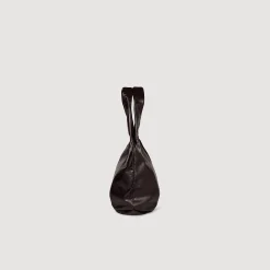 Sacs Cabas|Sacs Porté Épaule*SANDRO Petit Sac En Cuir Brillant Bordeaux