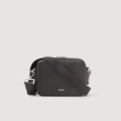 Sacs À Bandoulière|Mini Sacs*SANDRO Petit Sac En Cuir Reconstitué Noir