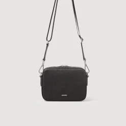 Sacs À Bandoulière|Mini Sacs*SANDRO Petit Sac En Cuir Reconstitué Noir
