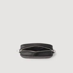 Sacs À Bandoulière|Mini Sacs*SANDRO Petit Sac En Cuir Reconstitué Noir