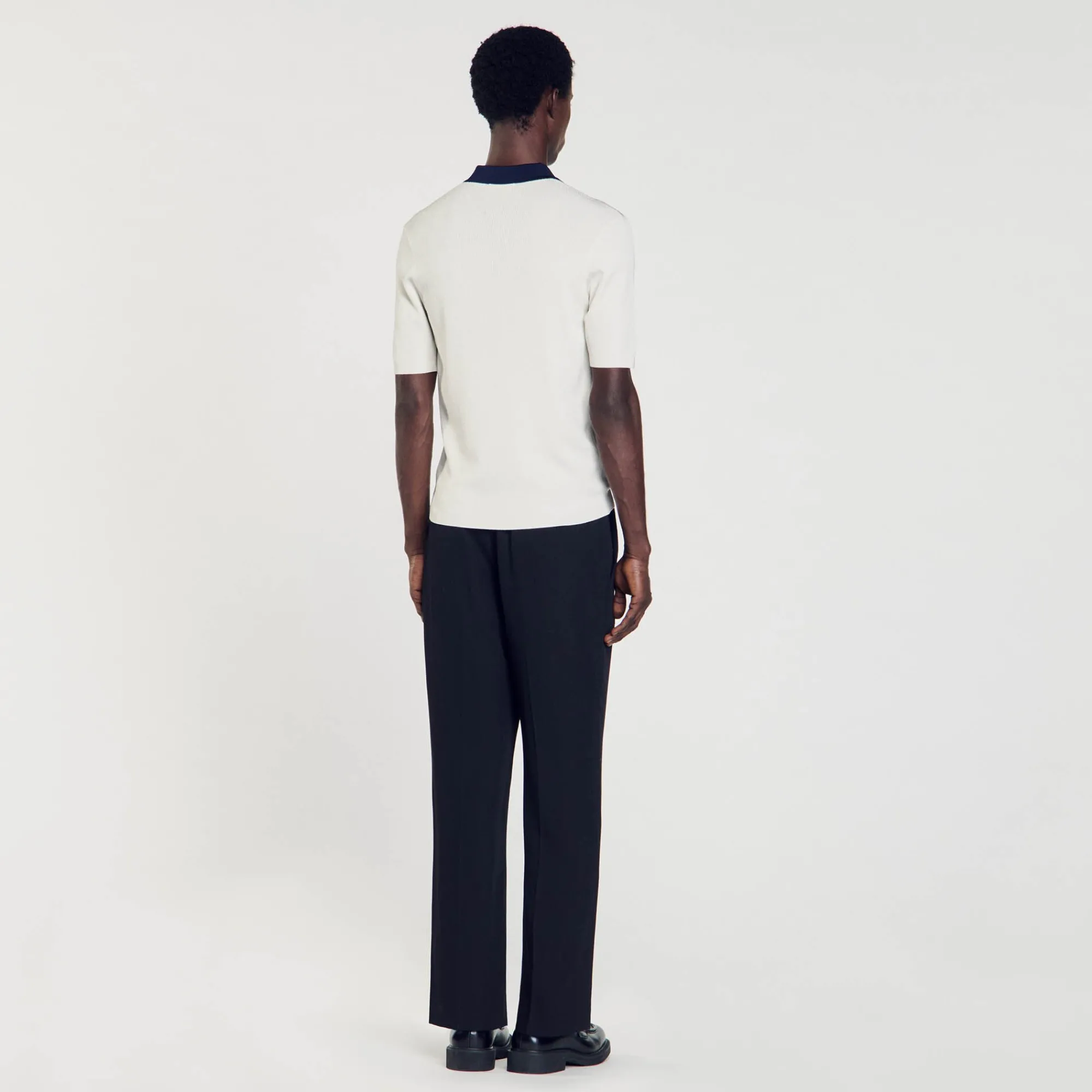 T-Shirts & Polos|Pulls & Gilets*SANDRO Polo Bicolore Ecru