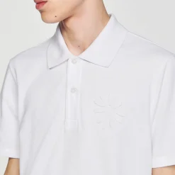 T-Shirts & Polos*SANDRO Polo Fleur En Coton blanc