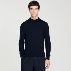 Pulls & Gilets*SANDRO Pull à Col Cheminée Noir