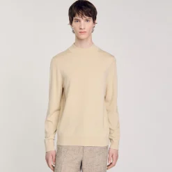 Pulls & Gilets*SANDRO Pull à Col Cheminée Creme