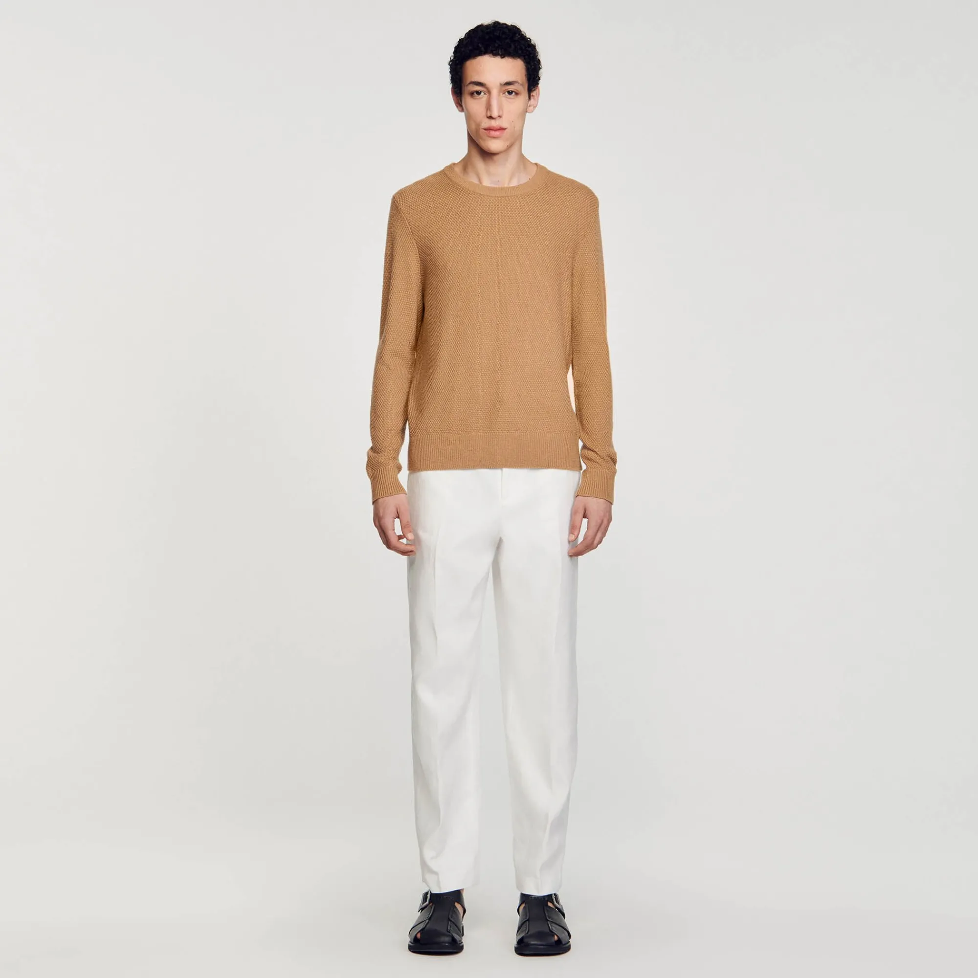 Pulls & Gilets*SANDRO Pull En Laine Camel