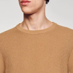 Pulls & Gilets*SANDRO Pull En Laine Camel
