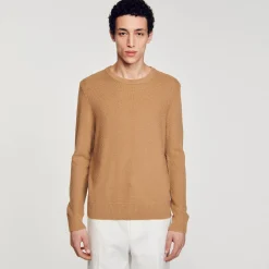 Pulls & Gilets*SANDRO Pull En Laine Camel