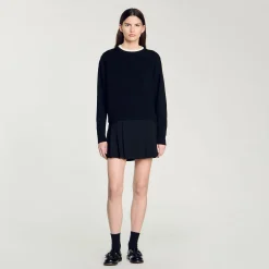 Pulls & Cardigans*SANDRO Pull En Laine Mélangée Noir