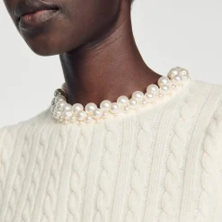 Pulls & Cardigans|Tops & Chemises*SANDRO Pull En Maille Câblée Ecru