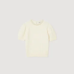 Pulls & Cardigans|Tops & Chemises*SANDRO Pull En Maille Câblée Ecru