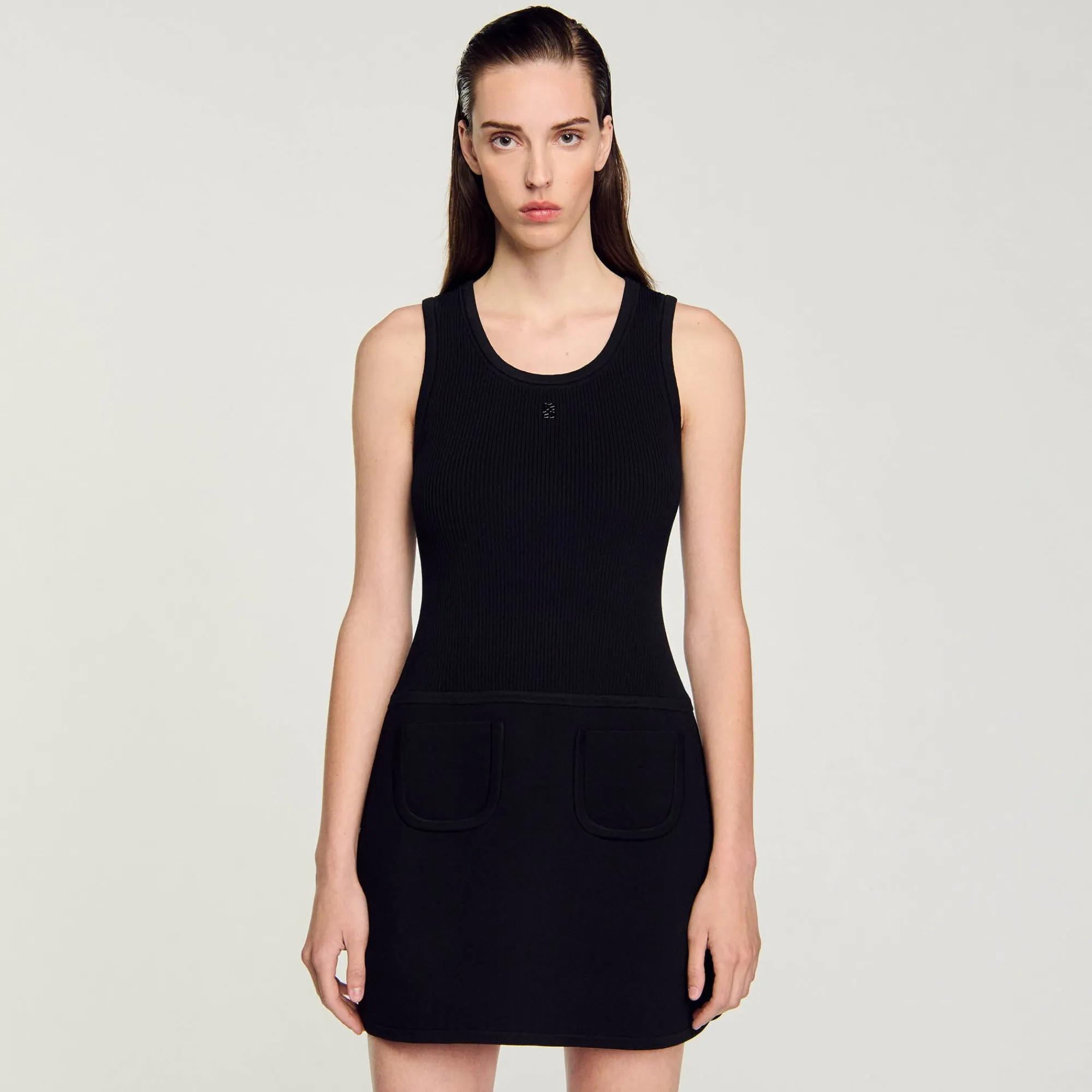 Robes|Ensembles*SANDRO Robe Débardeur Noir