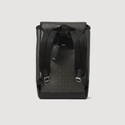 Sacs À Dos*SANDRO Sac à Dos En Toile Enduite Square Cross Noir
