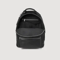 Sacs À Dos*SANDRO Sac à Dos En Toile Enduite Noir