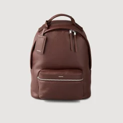 Sacs À Dos*SANDRO Sac à Dos En Toile Enduite Marron Foncé