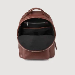 Sacs À Dos*SANDRO Sac à Dos En Toile Enduite Marron Foncé