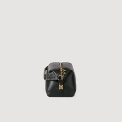 Sacs Porté Épaule|Sacs À Bandoulière*SANDRO Sac 84 En Cuir Lisse Noir