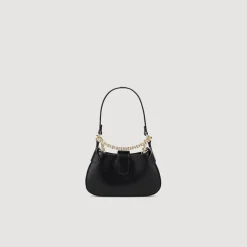 Sacs Porté Épaule|Mini Sacs*SANDRO Sac Janet Mini à Chaînes Noir