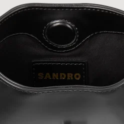 Sacs Porté Épaule|Mini Sacs*SANDRO Sac Janet Mini à Chaînes Noir