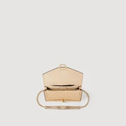 Sacs Porté Épaule|Mini Sacs*SANDRO Sac Pochette En Cuir Dé Or