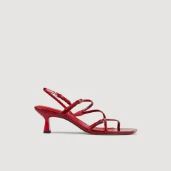 Sandales À Talons|Sandales*SANDRO Sandales à Brides Rouge