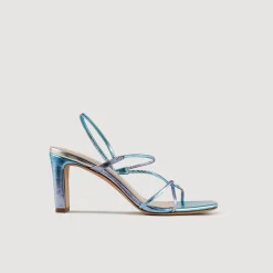 Sandales À Talons|Sandales*SANDRO Sandales Faye Bleu / Argent