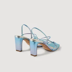 Sandales À Talons|Sandales*SANDRO Sandales Faye Bleu / Argent