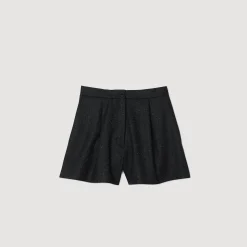 Jupes & Shorts*SANDRO Short à Motifs Chevrons Gris Foncé