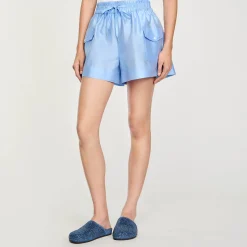 Ensembles|Jupes & Shorts*SANDRO Short à Poches Bleu Ciel