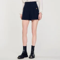 Jupes & Shorts*SANDRO Short à Revers Marine