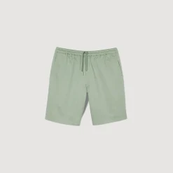 Pantalons & Shorts*SANDRO Short En Coton Vert D'Eau