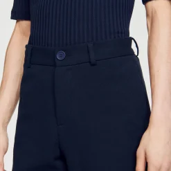 Pantalons & Shorts*SANDRO Short En Coton Bleu