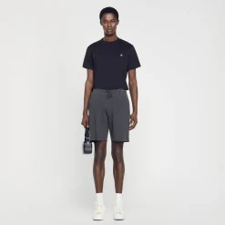 Pantalons & Shorts*SANDRO Short En Jersey gris chiné