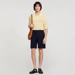 Pantalons & Shorts*SANDRO Short Large Noir
