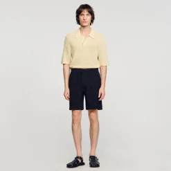 Pantalons & Shorts*SANDRO Short Large Noir