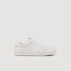 Sneakers*SANDRO Sneakers Basses En Cuir blanc
