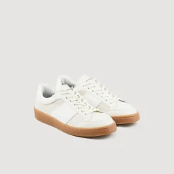 Sneakers*SANDRO Sneakers En Cuir Ecru